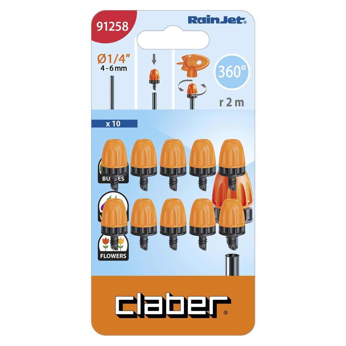 CLABER 91258 霧化迷你灑水器(包裝)
