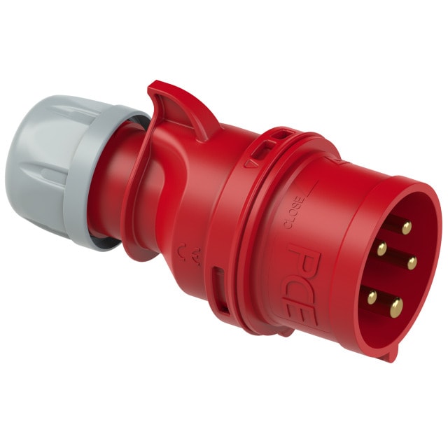 PCE 015 工業防水插頭 16A 380V 5針 IP44(斜側面)