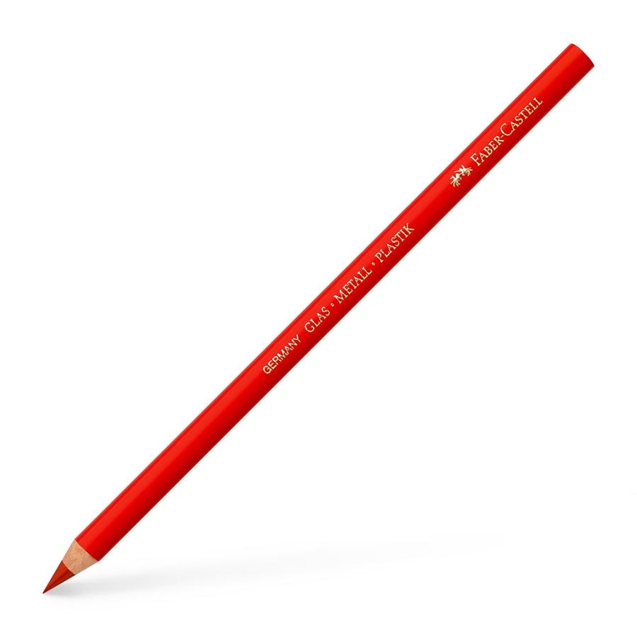 FABER-CASTELL #321 防水紅鉛筆(三側面)