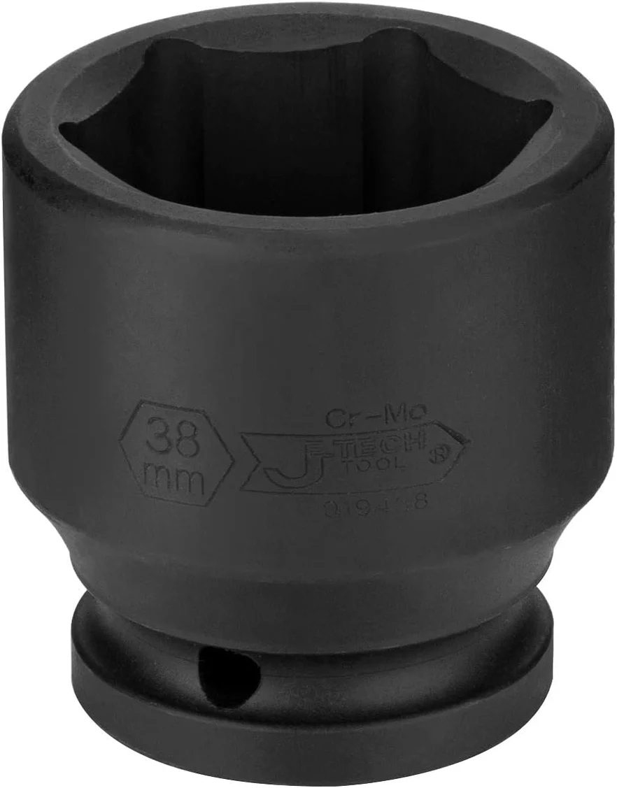 JETECH FK3/4-38 3/4吋驅動 38mm六角衝擊套筒(正面)