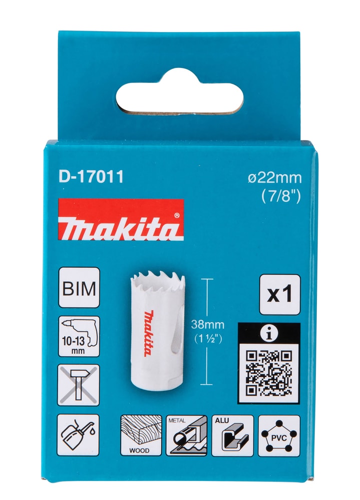 Makita D-17011 BiM穿孔鋸22MM(包裝)