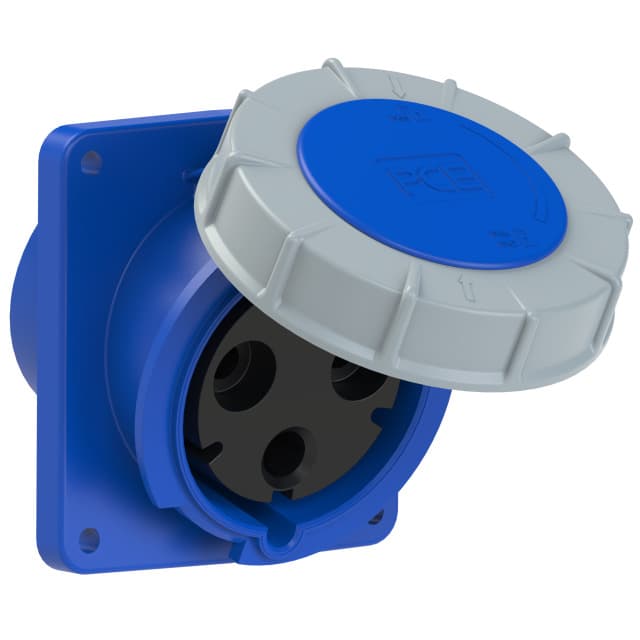PCE 工業防水斜入牆盤面插座 125A 220V 3針 IP67