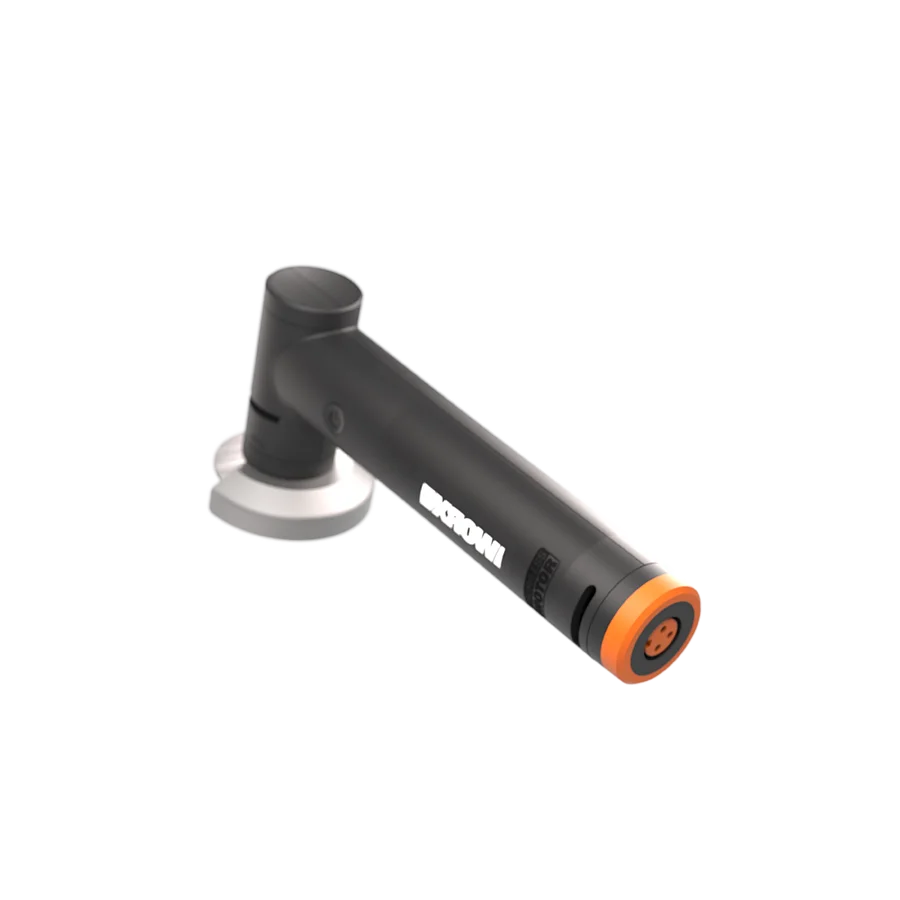 WORX 威克士 WX741.9 迷你角磨機 尾端 Maker X Hub 橙色接口特寫