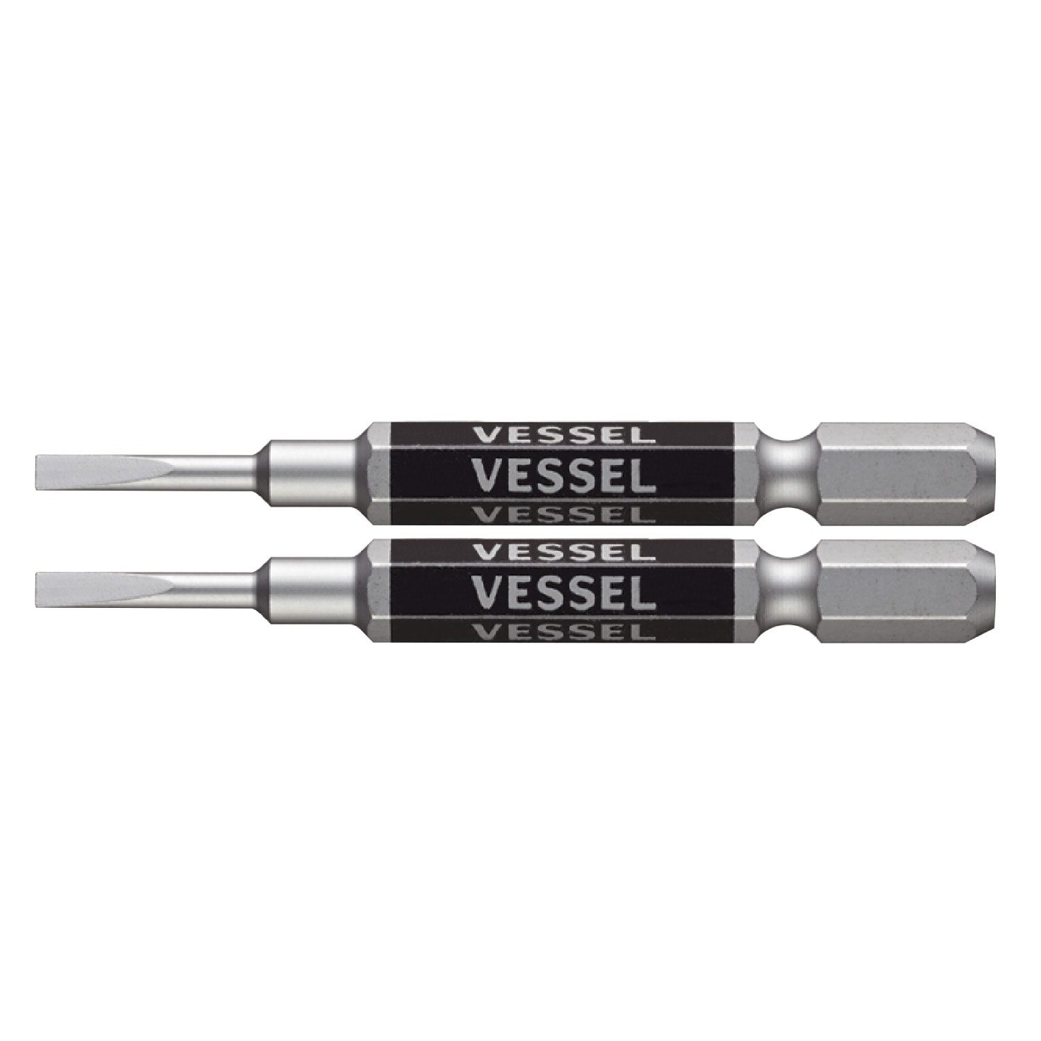 VESSEL GS16PL25 剛彩單頭一字批咀 2.5mm x 65mm(正面)
