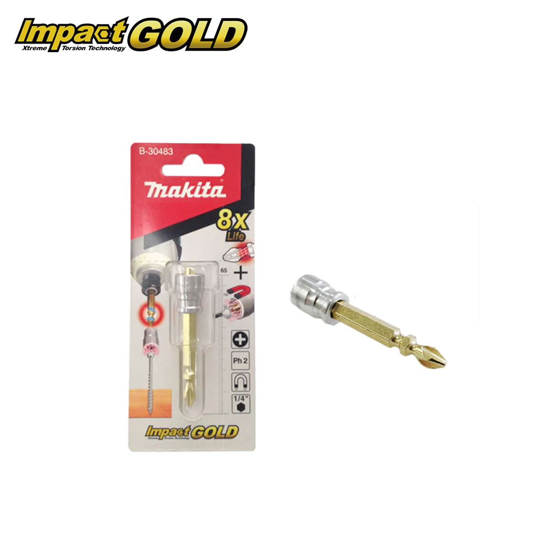 Makita B-30483 Impact GOLD磁性錐頭(包裝及產品正面)