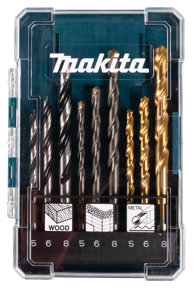 Makita D-71962 鑽頭9件裝(正面)
