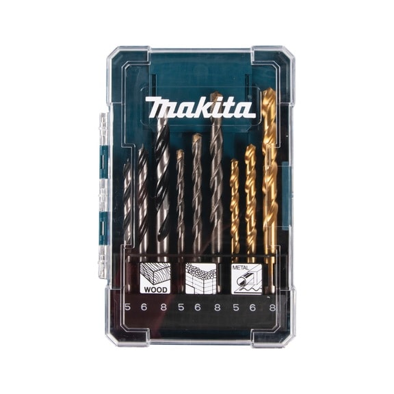 Makita D-71962 鑽頭9件裝(正面)