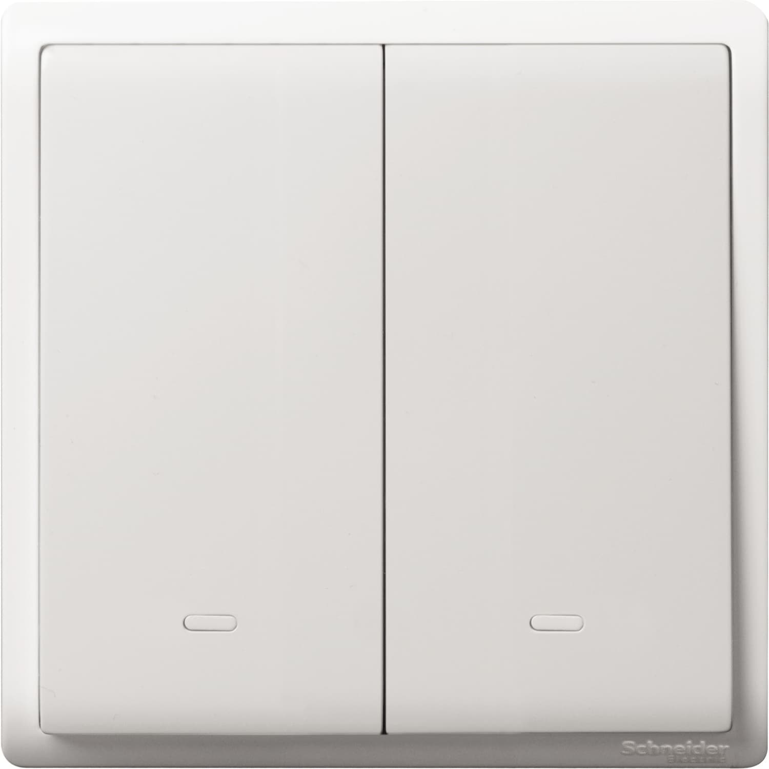 Schneider 施耐德電氣 Pieno 丰尚 16AX 兩位雙控開關掣連螢光指示 E8232L2F_WE(白)香港行貨