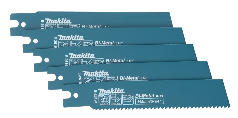 Makita 牧田 E-26191 往復鋸片 145mm 8T(5片)