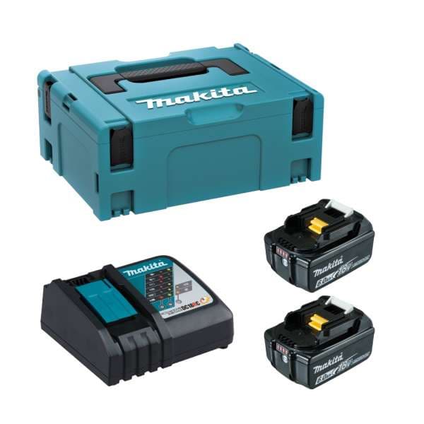 Makita 牧田 199698-9 BL1860BX2+充電器(快充)+連結箱(2)