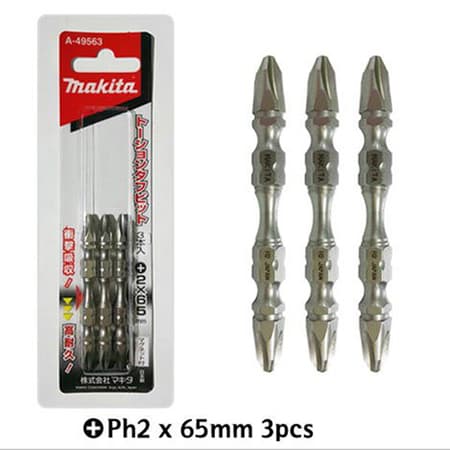 Makita 牧田 A-49563 耐扭力錐頭2X65 (3/套)