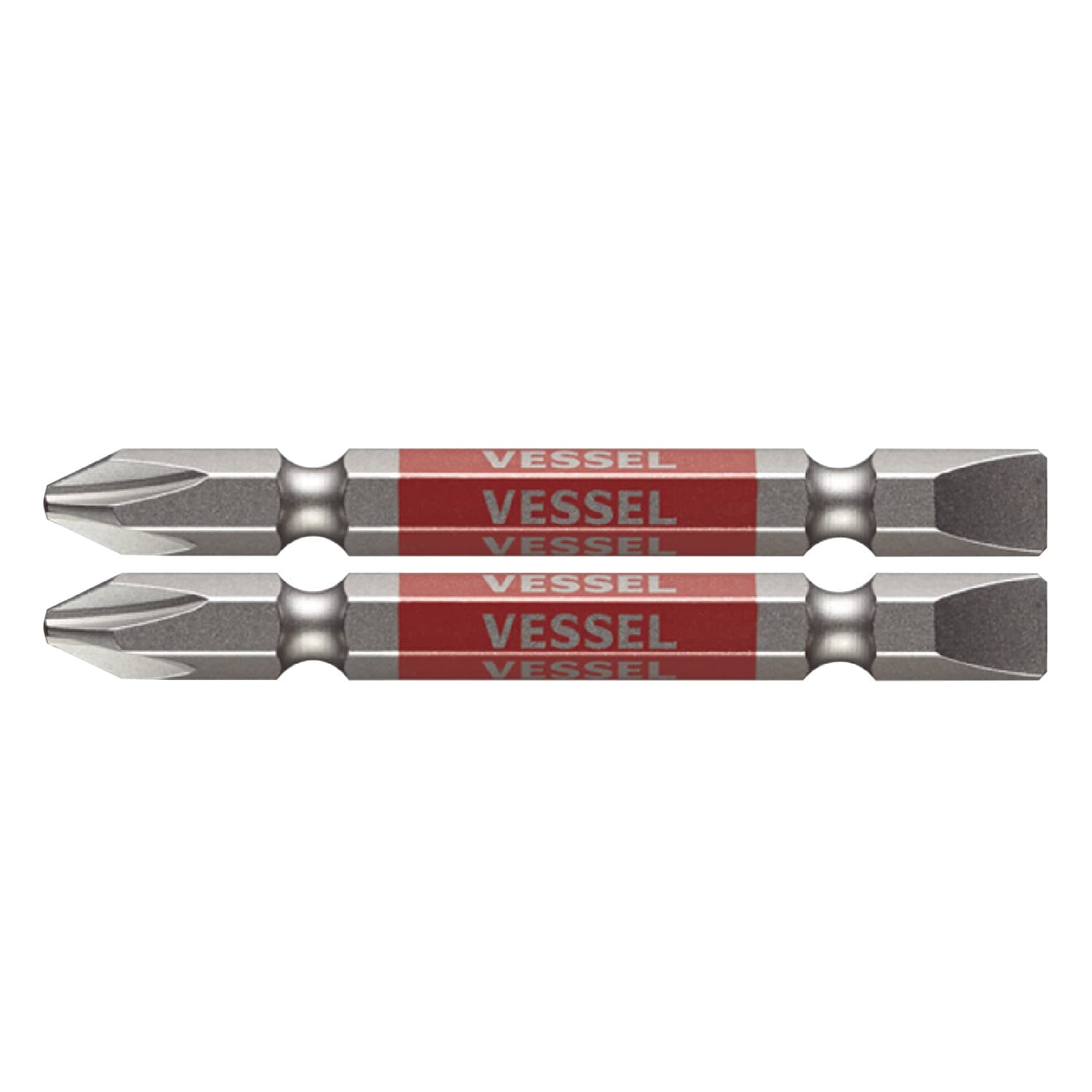 VESSEL GS142665 剛彩雙頭十字一字批咀 +2/-6 x 65mm (2枝裝)