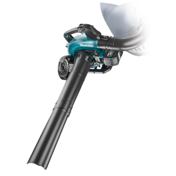 Makita UB003GZ 組裝成吸葉模式,連接吸管及集塵袋