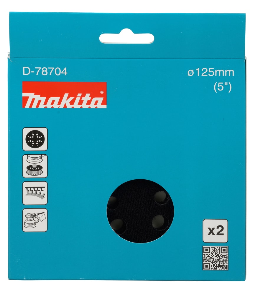 牧田 D-78704 墊子保護盤 125MM(包裝正面)