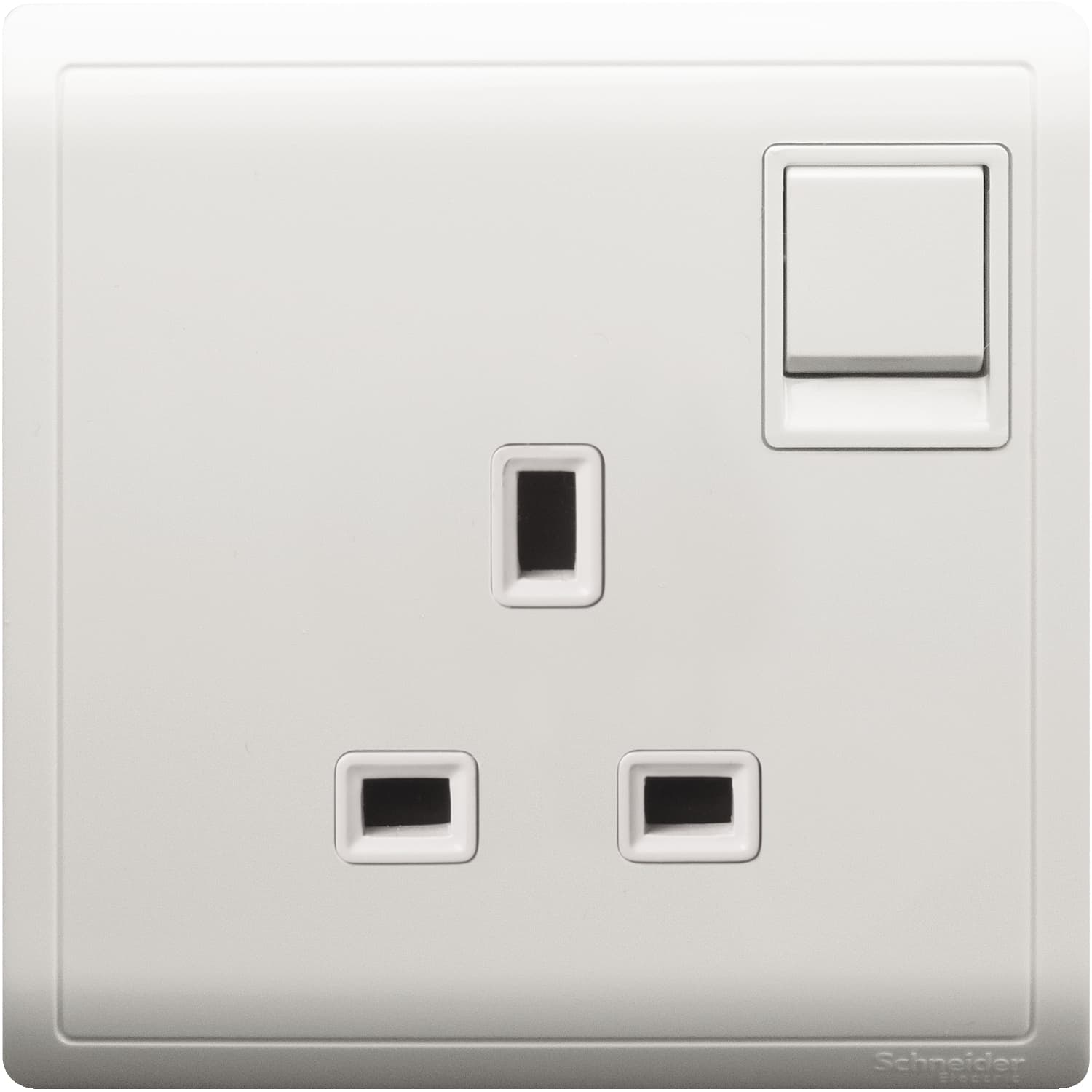 Schneider 施耐德電氣 Pieno 丰尚 13A 單位連保護門有掣插座 E8215_WE(白)香港行貨