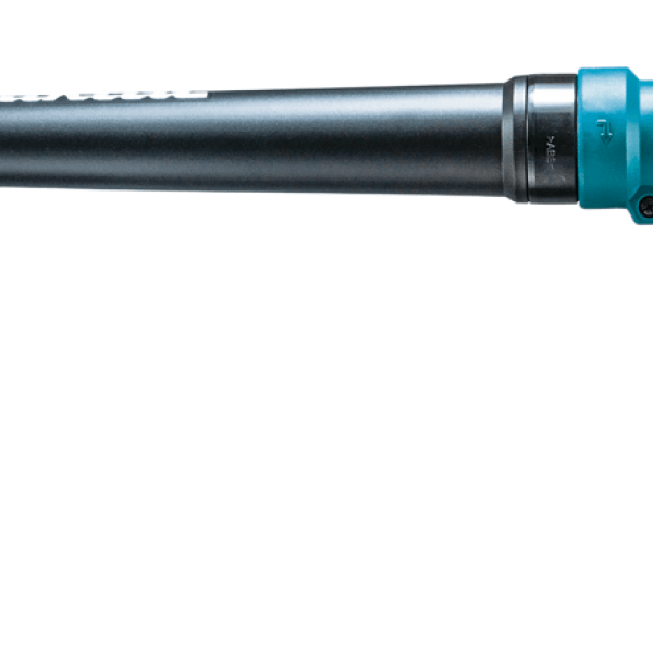 Makita UB002GZ01 充電式吹風機的園藝長噴嘴與機身接合位特寫