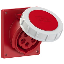 PCE 4152-6 工業斜式盤面插座 16A 400V 5針 IP67