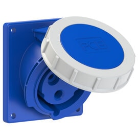PCE 4232-6 工業斜式盤面插座 32A 230V 3針 IP67