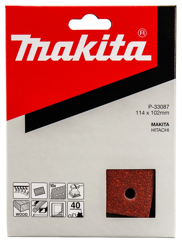 Makita P-33087 砂紙 114x102mm G40 包裝