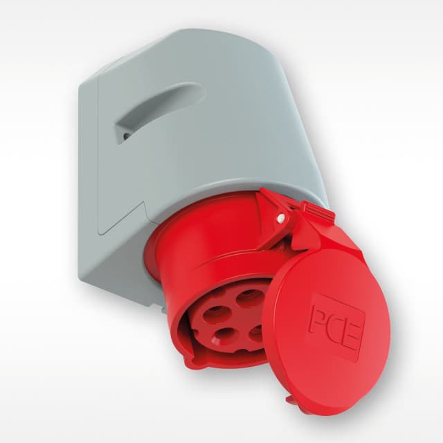 PCE 工業防水直入牆盤面插座 16A 380V 4針 IP67