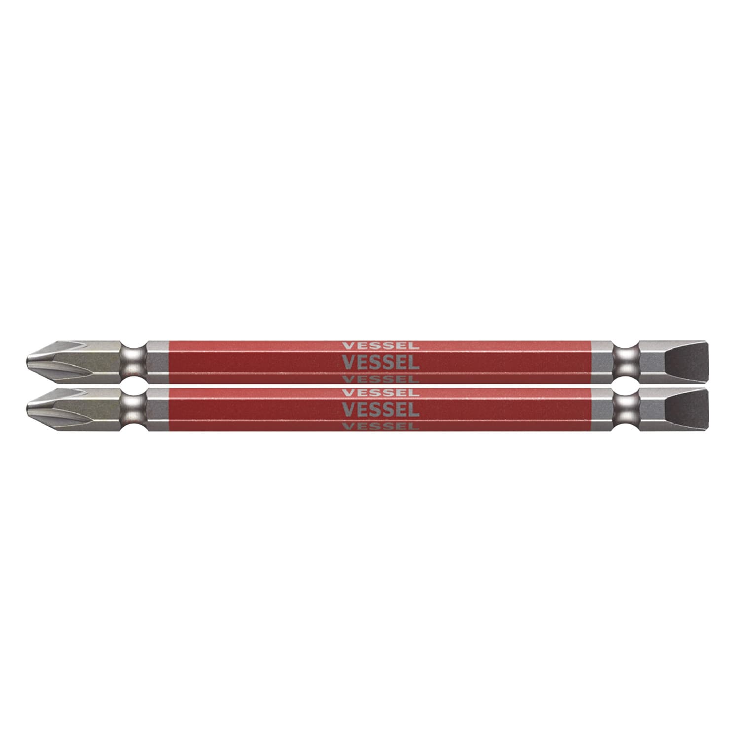 VESSEL GS142611 剛彩雙頭十字一字批咀 +2/-6 x 110mm (2枝裝)