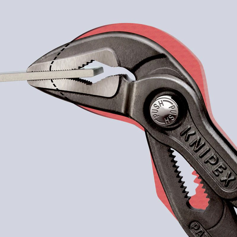 KNIPEX 87 51 180 Cobra 快速調教水泵鉗(鉗口細節)