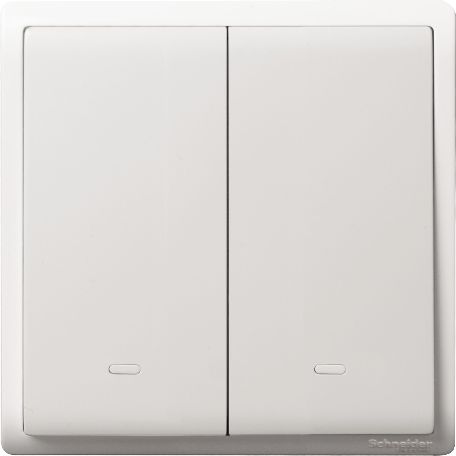 Schneider 施耐德 Pieno 丰尚 16AX 兩位單控開關掣連螢光指示(白)E8232L1F_WE