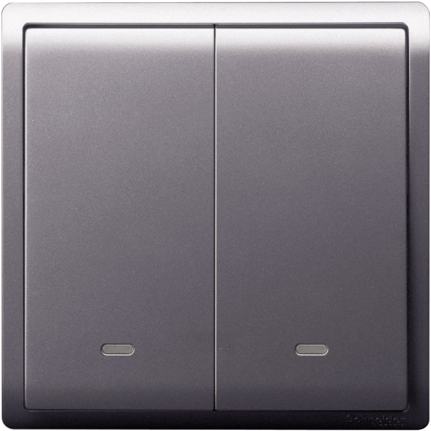 Schneider 施耐德電氣 Pieno 丰尚 16AX 兩位雙控開關掣連螢光指示 E8232L2F_LS(薰衣草銀)香港行貨