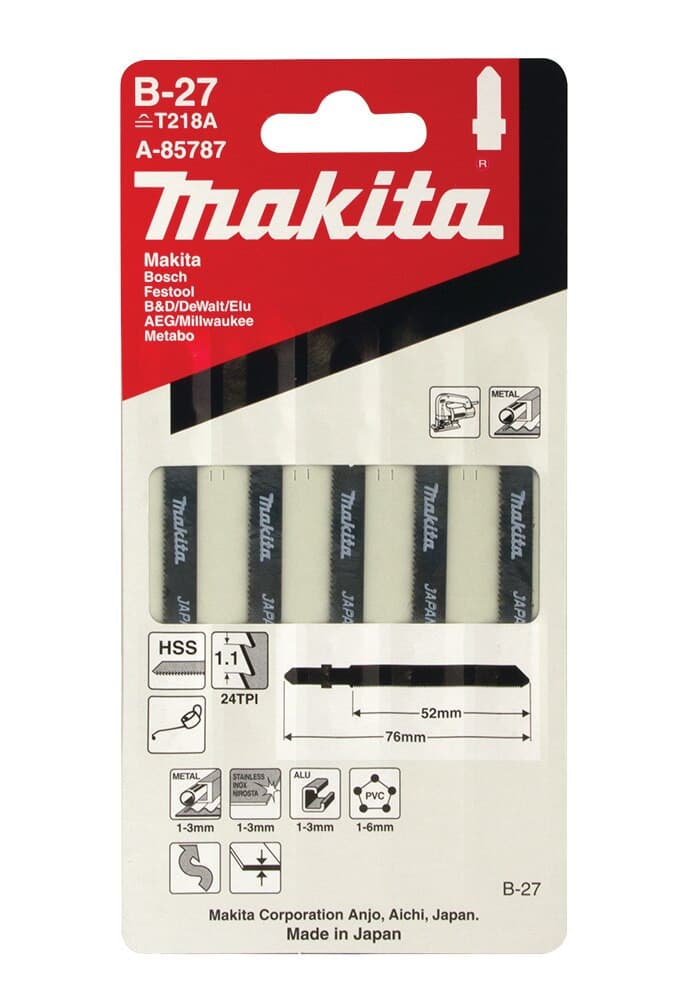 Makita 牧田 792527-1 曲線鋸片B-27 (5片)