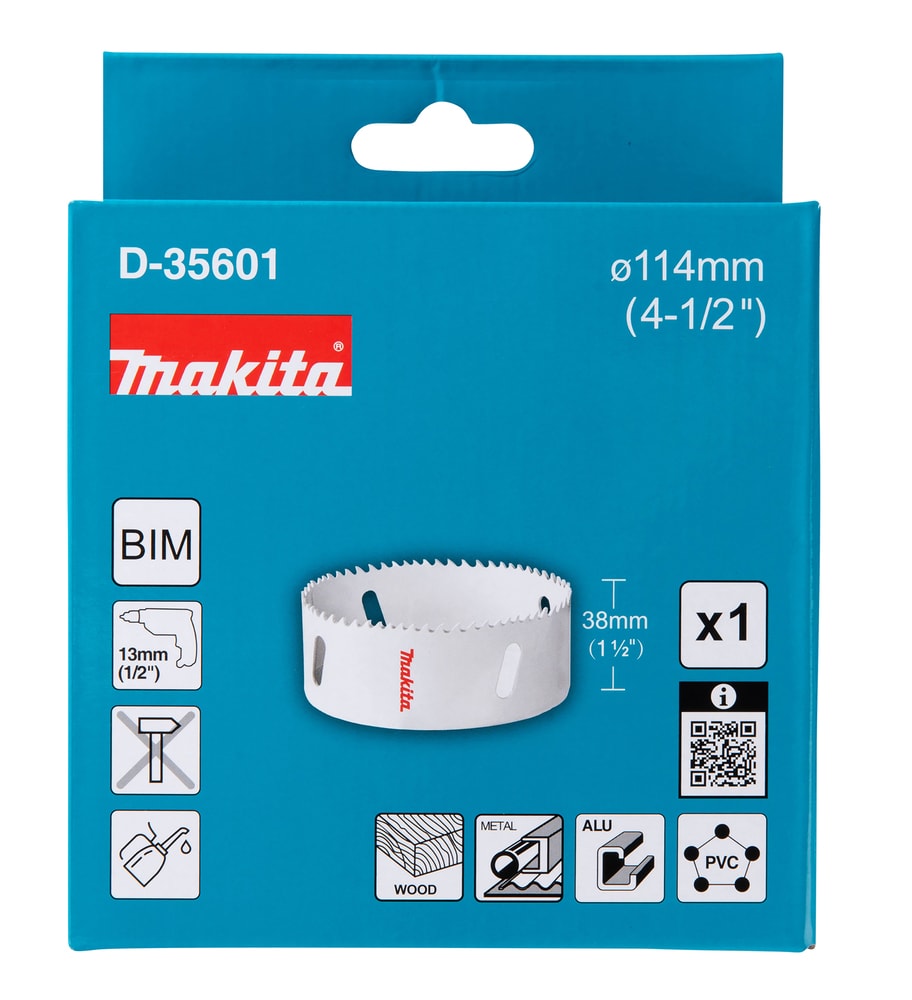 Makita D-35601 BiM穿孔鋸114MM(包裝)