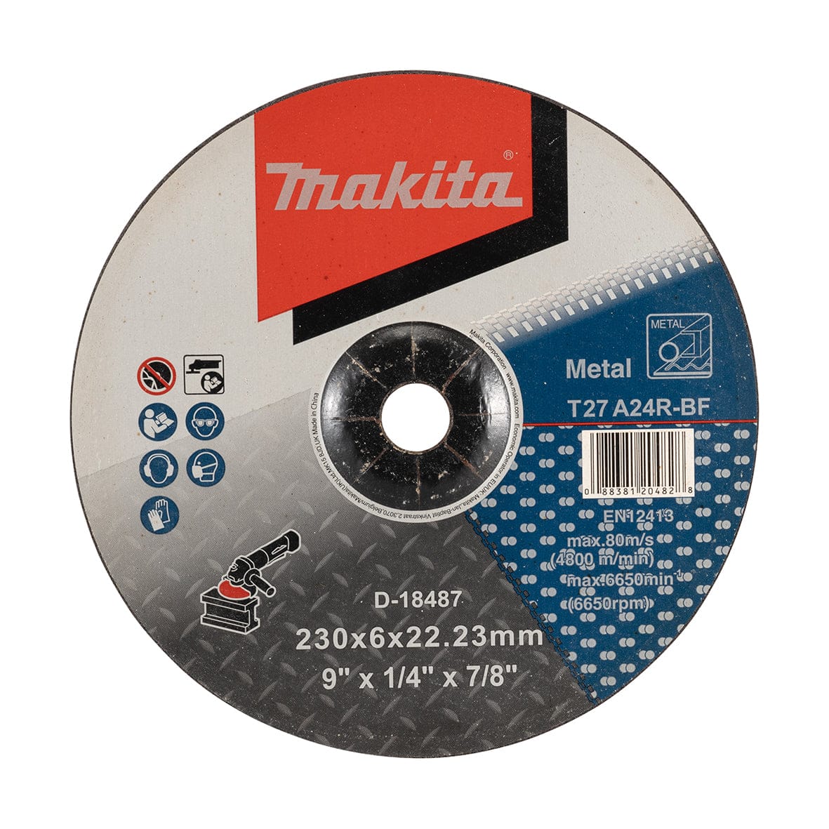 Makita D-18487 磨輪 230x6x22.23mm(正面)