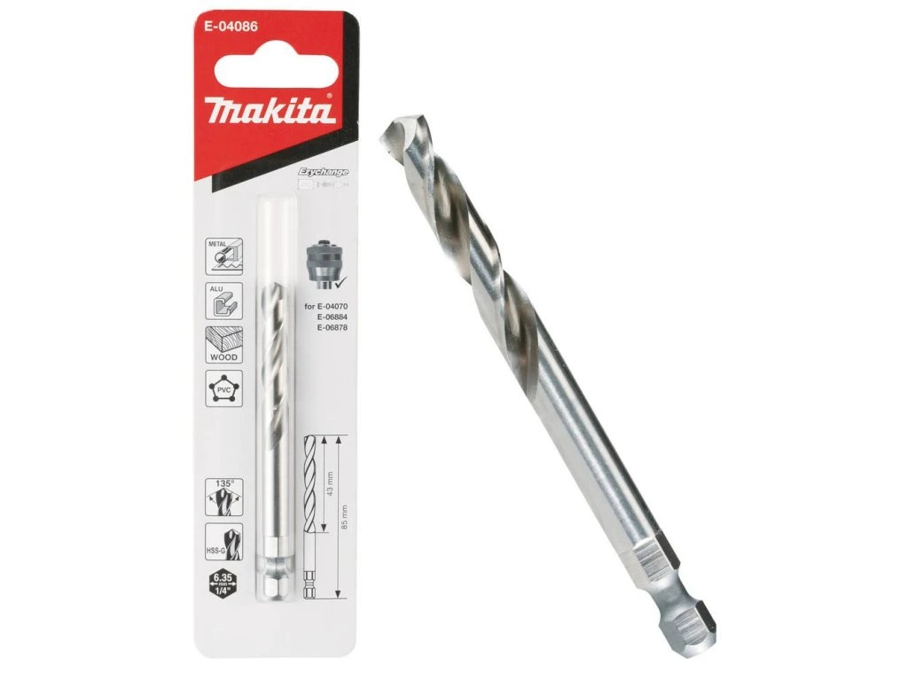 Makita E-04086 HSS-G 中心鑽頭(包裝與產品)
