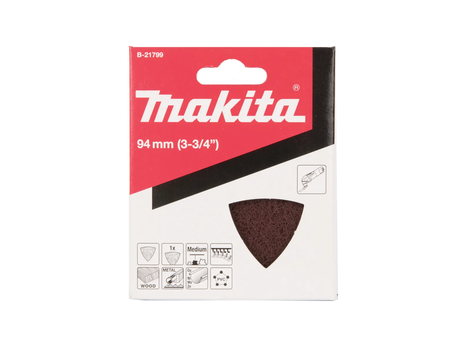 Makita B-21799 三角羊毛墊包裝(正面)