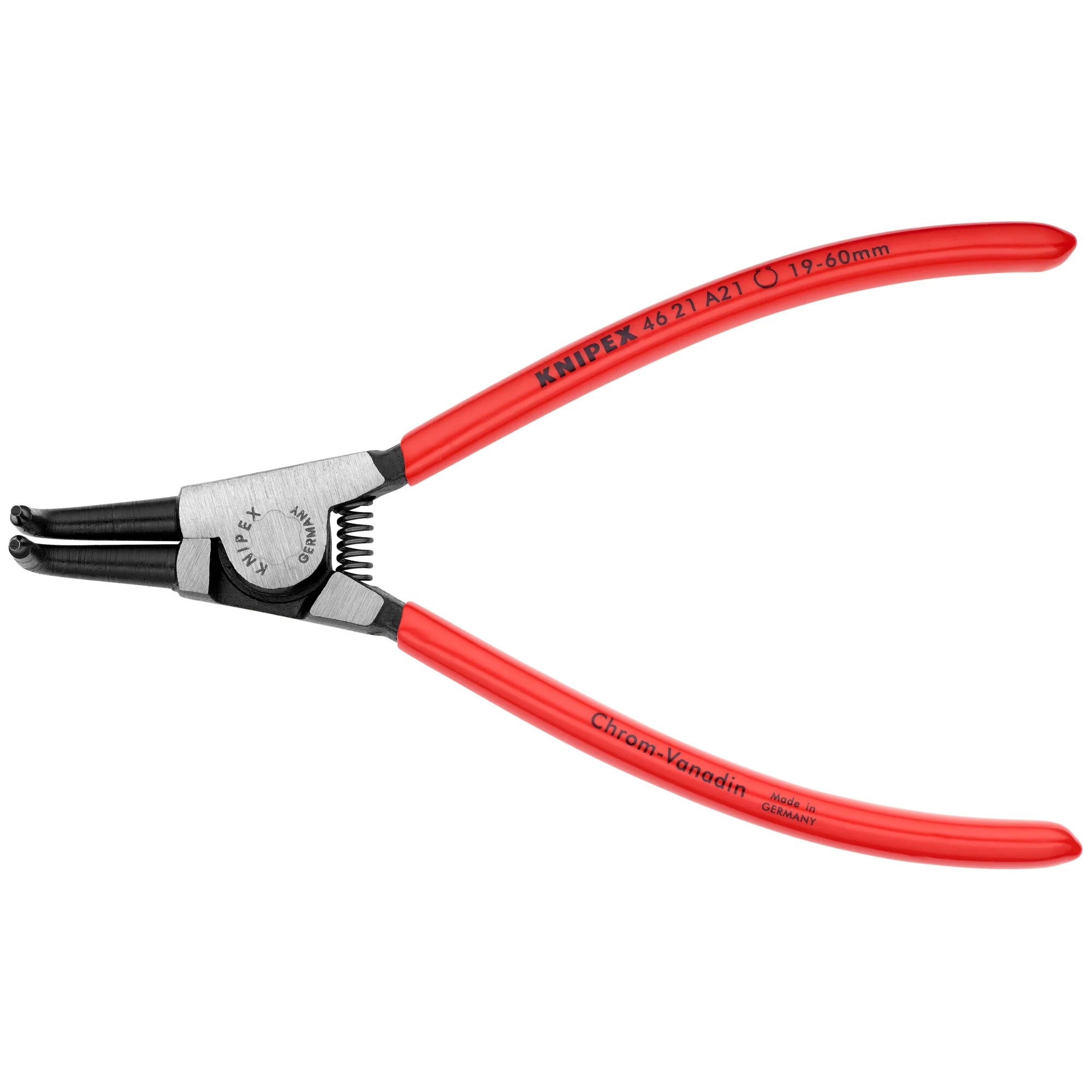 KNIPEX 46 21 A21 外曲介子鉗(正面)
