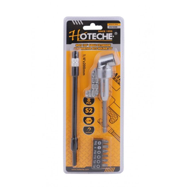 HOTECHE 251030 8件裝電批曲頭(正面)