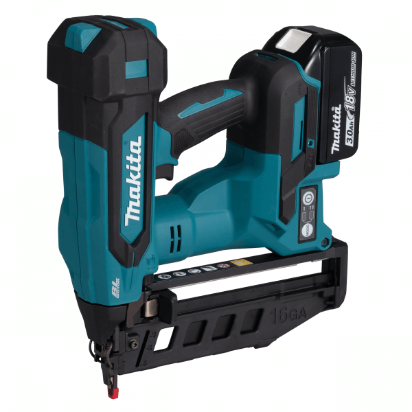 Makita 牧田 DBN601Z 18V 充電式T針釘槍整機外觀(圖示電池不隨機附送)