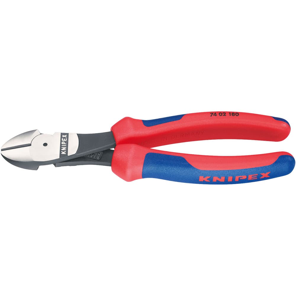 KNIPEX 厚膠柄 省力斜咀鉗 180mm