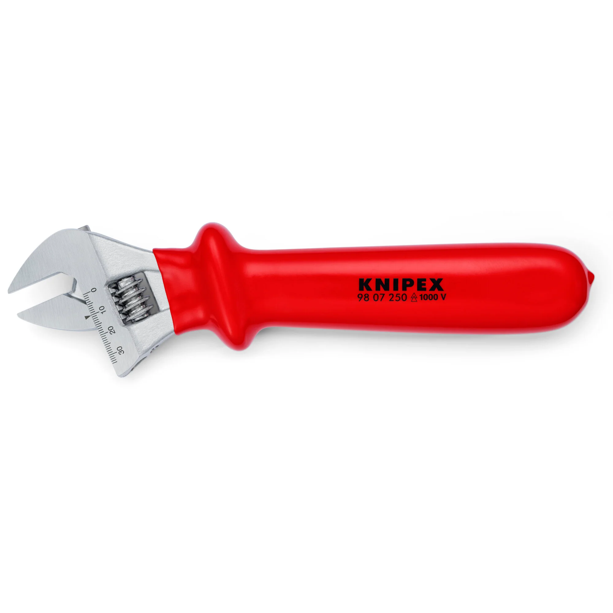 KNIPEX 98 07 250 絕緣柄活動扳手(正面)