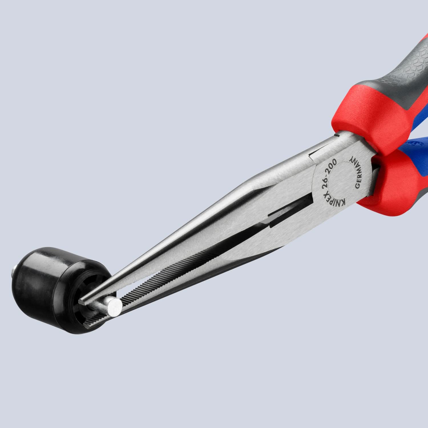 KNIPEX 26 12 200 厚膠柄尖咀柄尖咀鉗(鉗口細節)