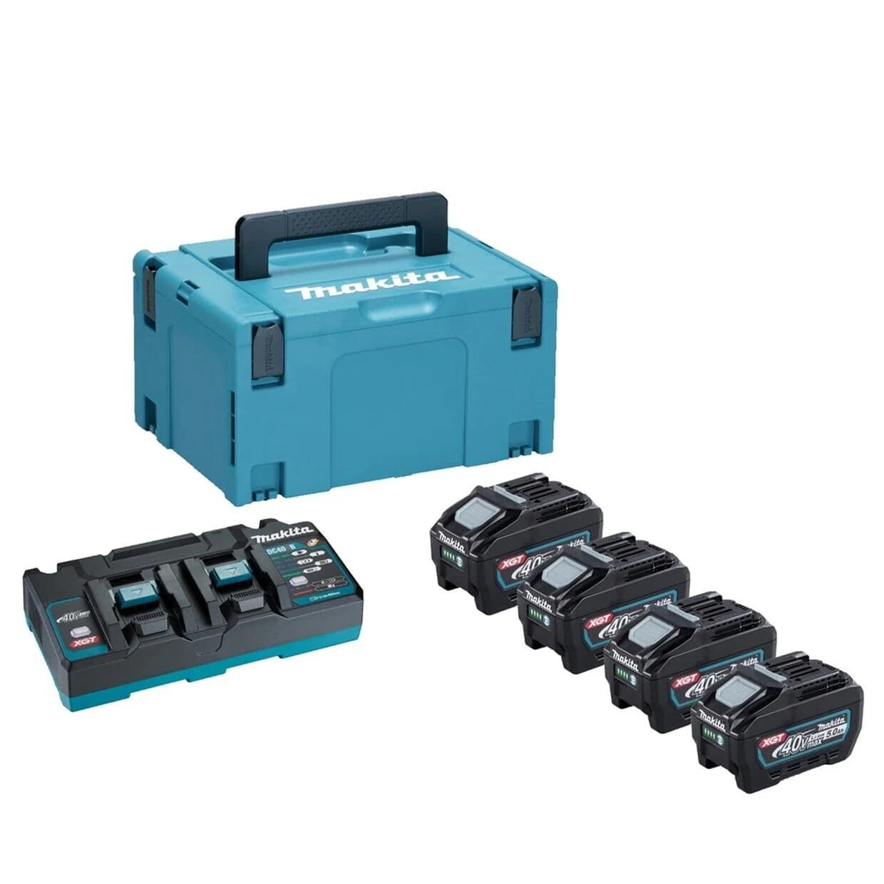 Makita 牧田 191U48-0 BL4050FX4+充電器(雙頭)+連結箱3