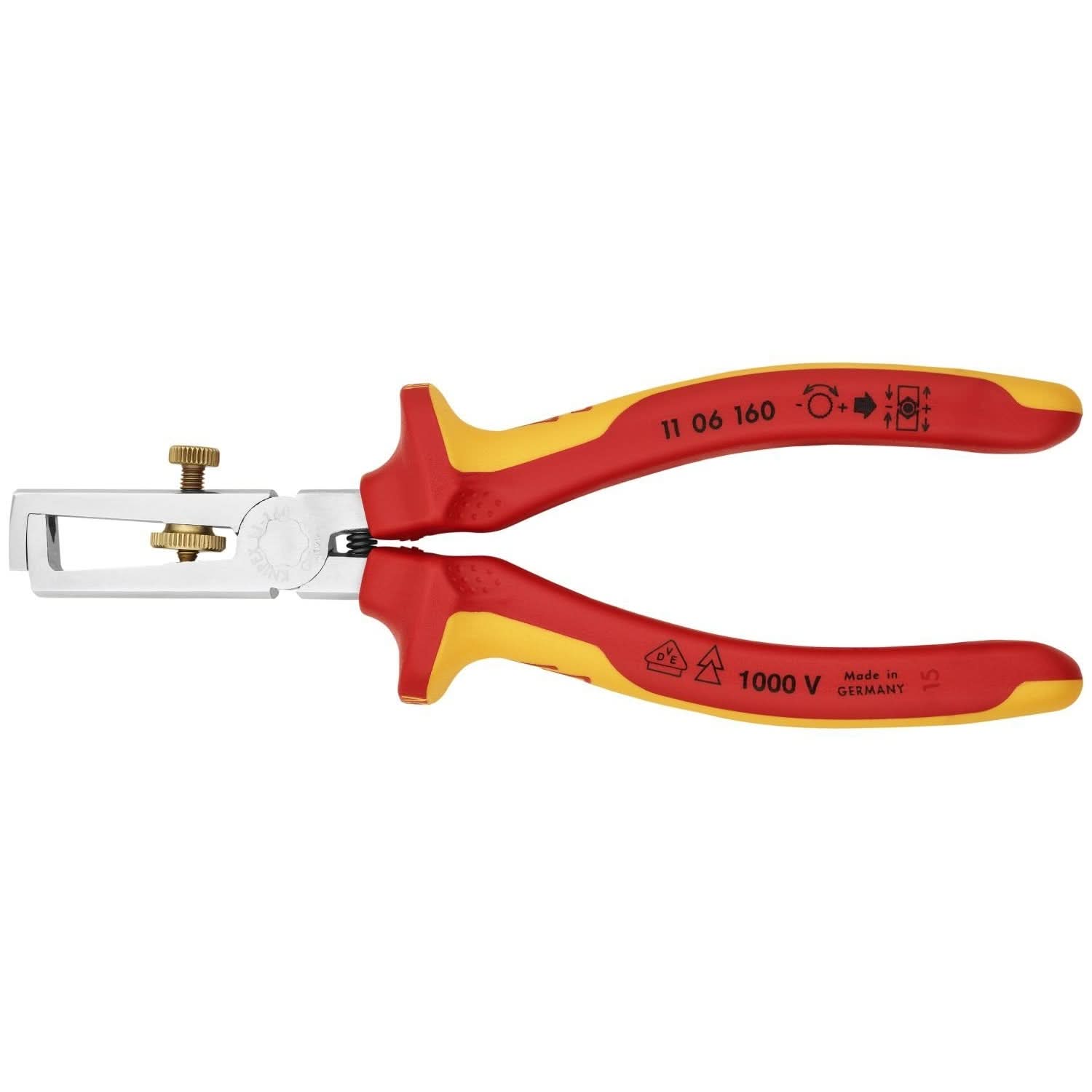 KNIPEX 絕緣柄 剝線鉗 160mm