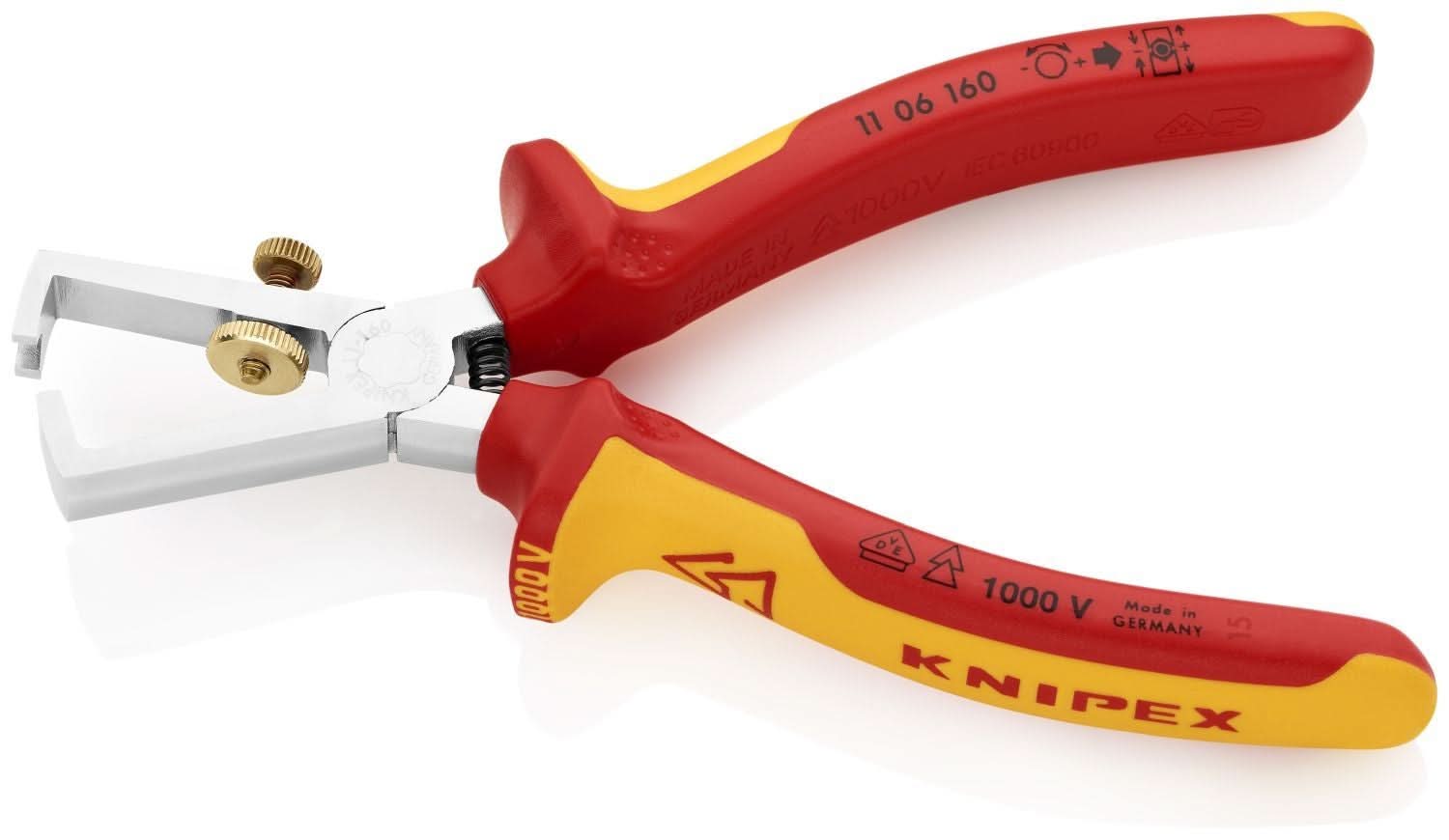 KNIPEX 絕緣柄 剝線鉗 160mm