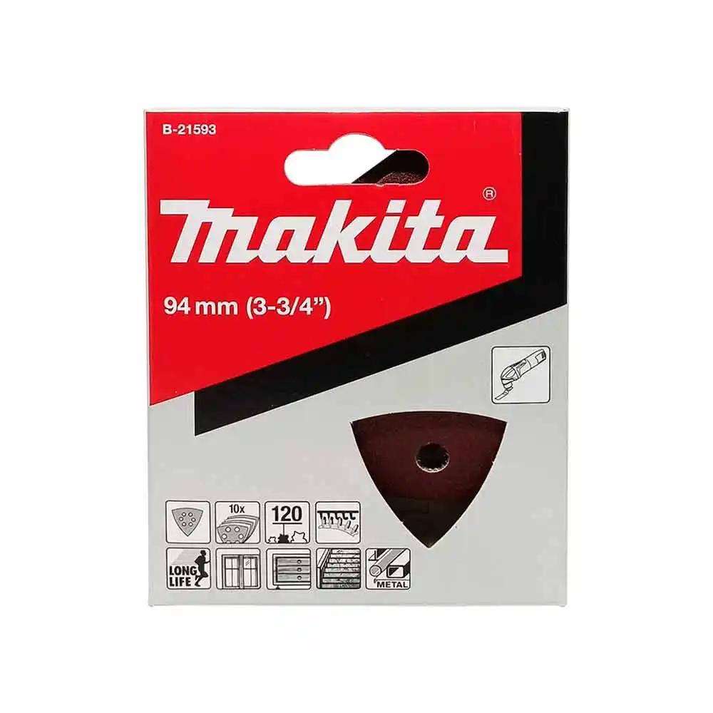 Makita B-21593 三角砂紙120(10片)包裝正面