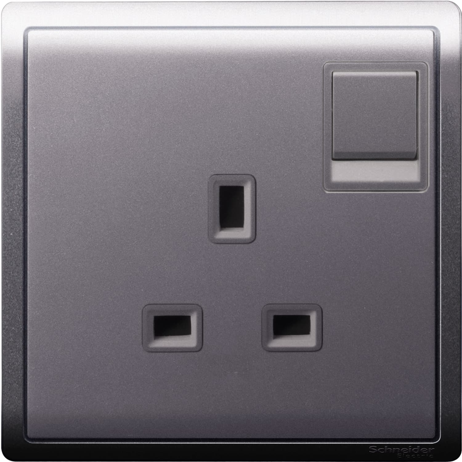 Schneider 施耐德電氣 Pieno 丰尚 13A 單位連保護門有掣插座 E8215_LS(薰衣草銀)香港行貨