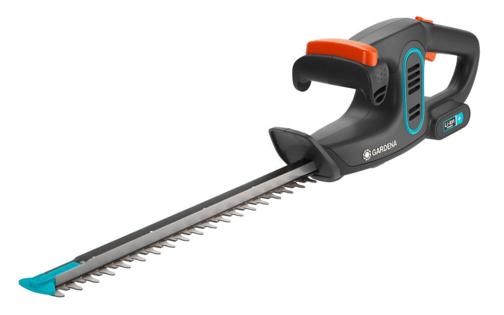德國 GARDENA 9836-20 EasyCut Li 14.4V 充電式籬笆修剪機 40厘米白底產品圖