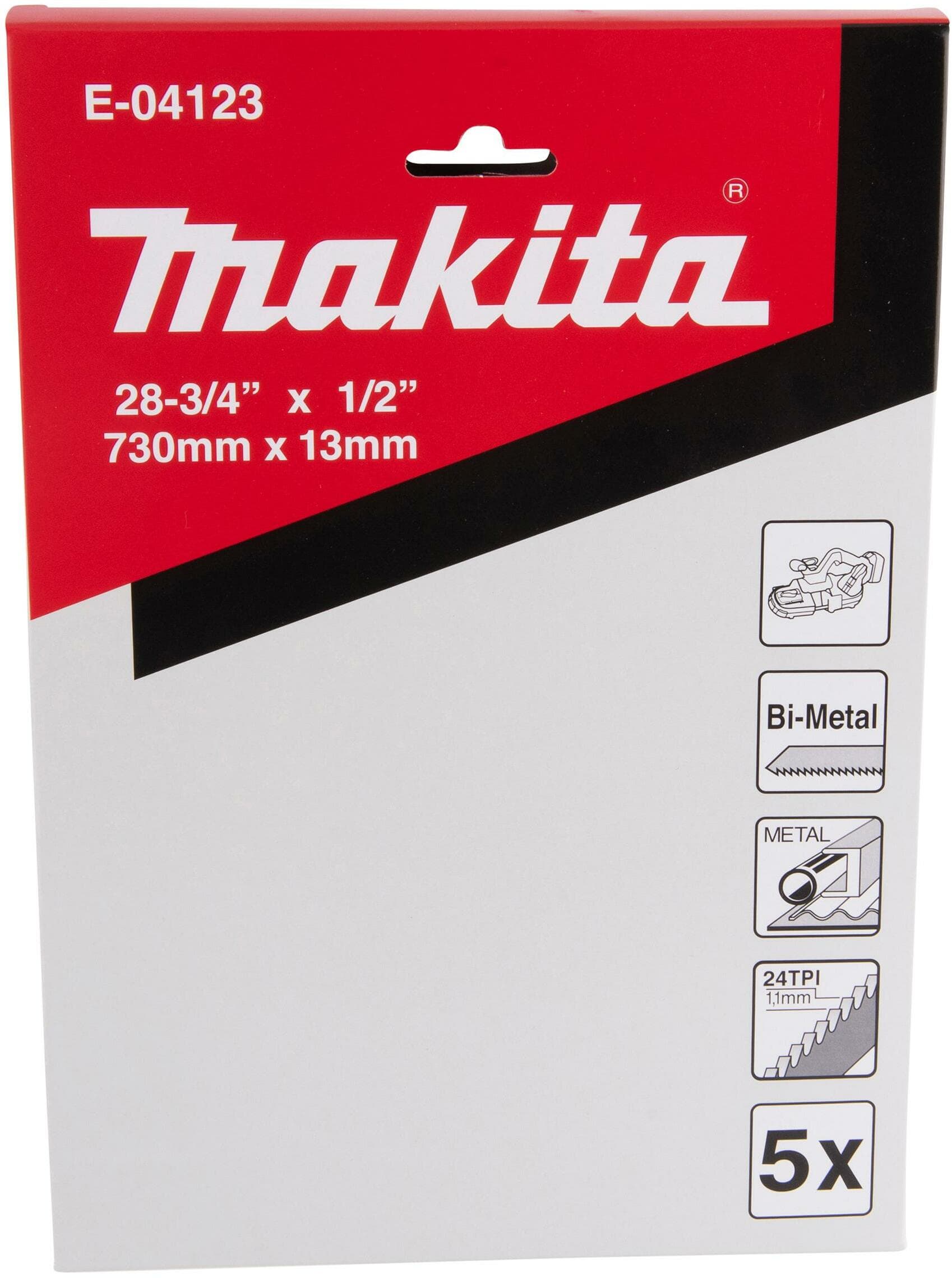 Makita 牧田 E-04123 帶鋸條 24TPI (5件裝) - DPB184