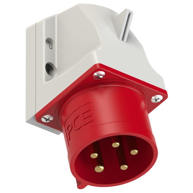 PCE 工業防水直入牆盤面插座 32A 380V 5針 IP44