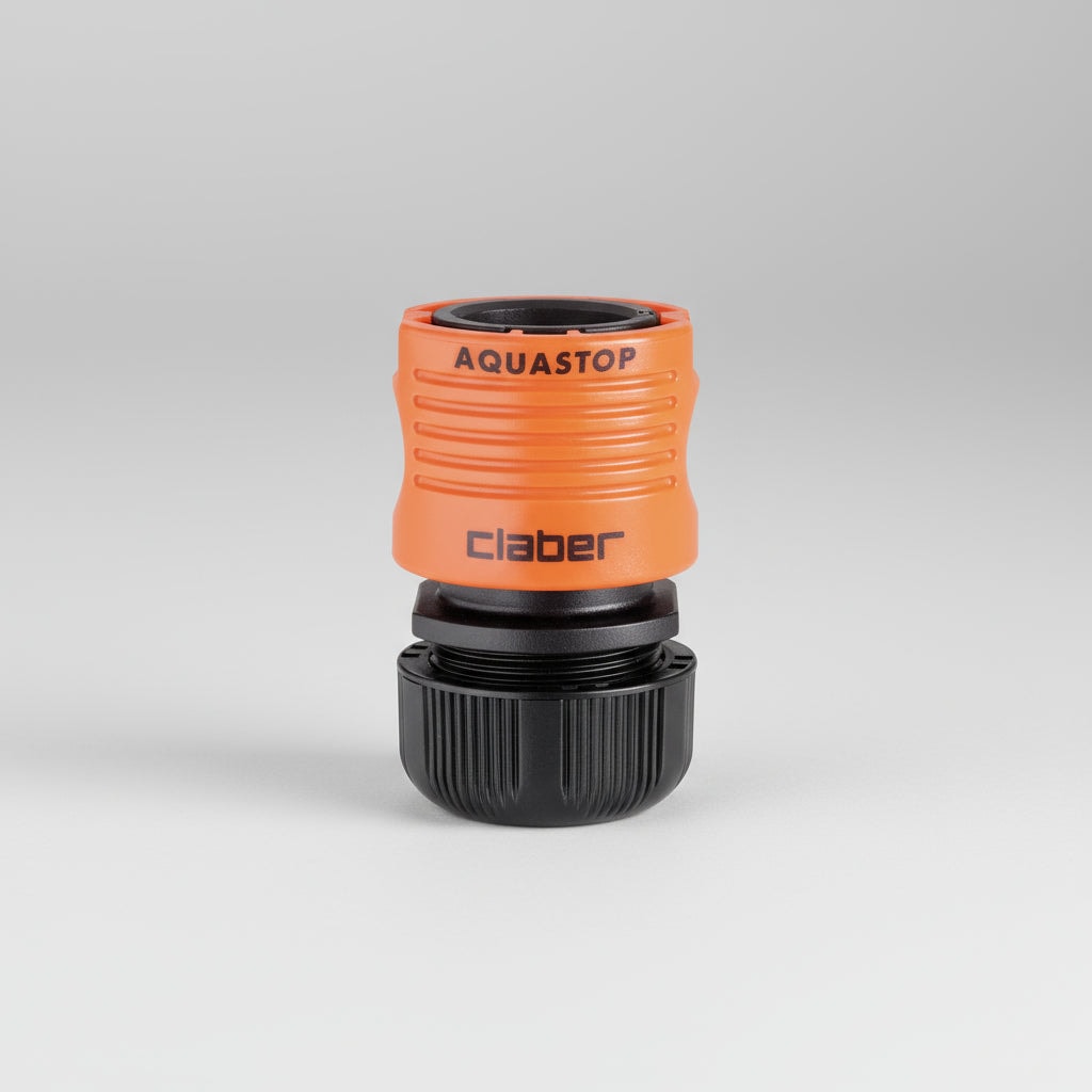 CLABER 8603 花園寶 1/2" 停水快速接頭(斜側面)