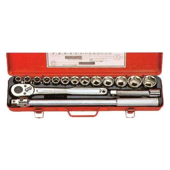 日本旗牌 F615M 3/4" 15件卜士套裝(盒裝正面)