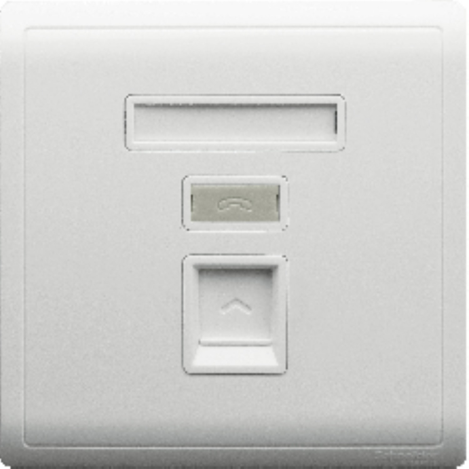 Schneider 施耐德 Pieno 丰尚 單位RJ45 5e類數據插座, Keystone面板備防塵活門(白)E8231RJS_5_WE